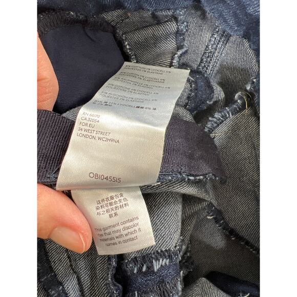 Anthropologie Pilcro Letterpress Front Slits High Rise Skinny Leg Jeans Blue 28 - Picture 7 of 9